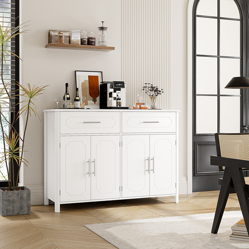 Lark Manor Arnetra 47.2 W Modern Sideboard Buffet with 2 Drawer 2 Cabinet Reviews Wayfair